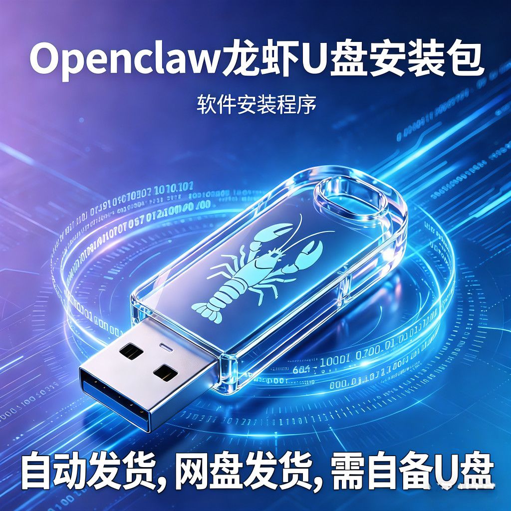 OpenClaw优盘版便携版一键安装Win/Mac通用即插即用小龙虾U盘