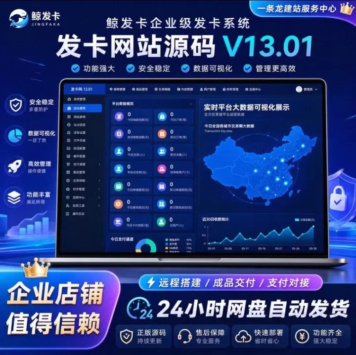 鲸发卡企业级发卡系统源码v13.01
